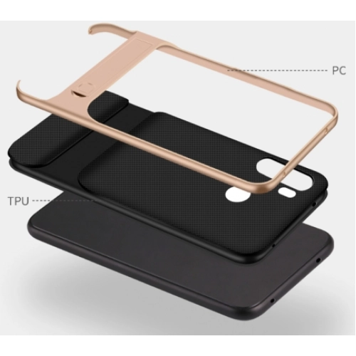 Xiaomi Redmi Note 8 Kılıf Tam Koruma İnce Standlı Esnek Verüs Silikon - Kırmızı