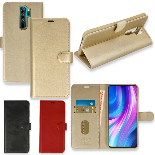 Xiaomi Redmi Note 8 Pro Kapaklı Kılıf Trend S Cüzdanlı Kartlıklı Kapak - Siyah