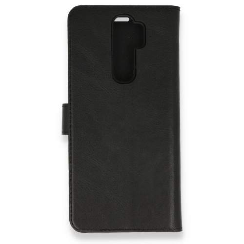 Xiaomi Redmi Note 8 Pro Kapaklı Kılıf Trend S Cüzdanlı Kartlıklı Kapak - Siyah