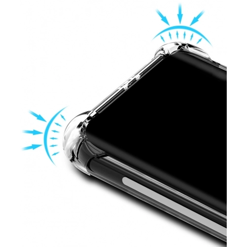 Xiaomi Redmi Note 8 Pro Kılıf Silikon Köşe Korumalı Airbag Darbe Emici Kapak - Şeffaf