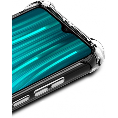 Xiaomi Redmi Note 8 Pro Kılıf Silikon Köşe Korumalı Airbag Darbe Emici Kapak - Şeffaf