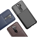 Xiaomi Redmi Note 8 Pro Kılıf Silikon Parmak İzi Bırakmayan Karbon Soft Negro Kapak - Siyah