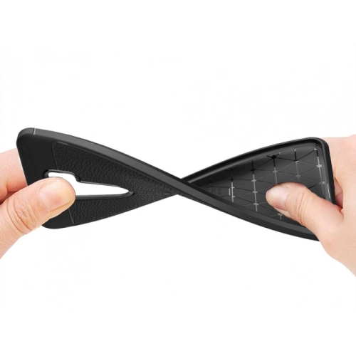 Xiaomi Redmi Note 8 Pro Kılıf Deri Görünümlü Lüks Parmak İzi Bırakmaz Niss Silikon Kapak - Lacivert