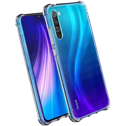 Xiaomi Redmi Note 8T Kılıf Silikon Köşe Korumalı Airbag Darbe Emici Kapak - Şeffaf