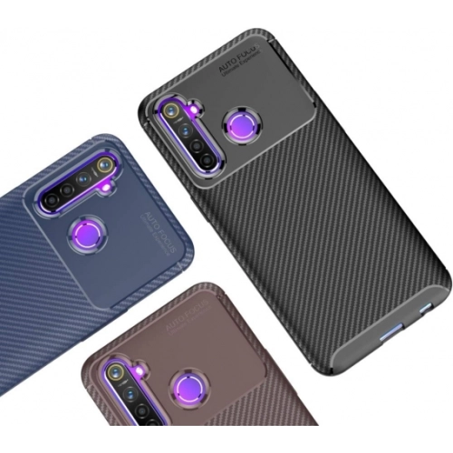 Xiaomi Redmi Note 8T Kılıf Silikon Parmak İzi Bırakmayan Karbon Soft Negro Kapak - Siyah