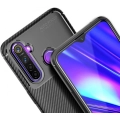 Xiaomi Redmi Note 8T Kılıf Silikon Parmak İzi Bırakmayan Karbon Soft Negro Kapak - Siyah