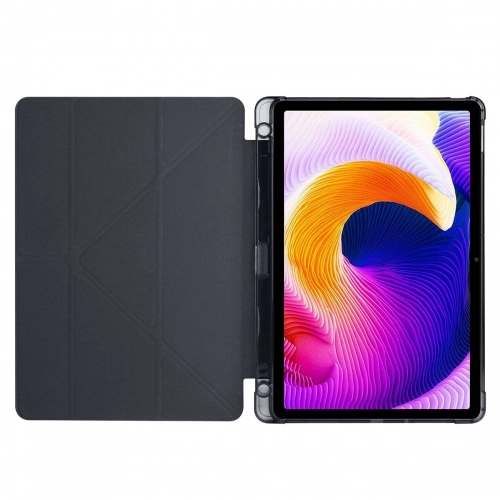 Xiaomi Redmi Pad SE Kılıf Standlı Tri Folding Kalemlikli Silikon Smart Cover - Koyu Yeşil