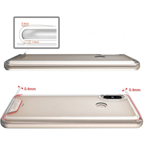 Xiaomi Redmi S2 Kılıf Clear Guard Serisi Gard Kapak - Şeffaf