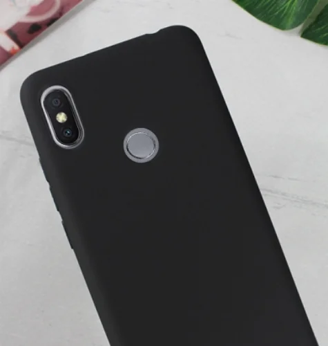 Xiaomi Redmi S2 Kılıf İnce Mat Esnek Silikon - Siyah