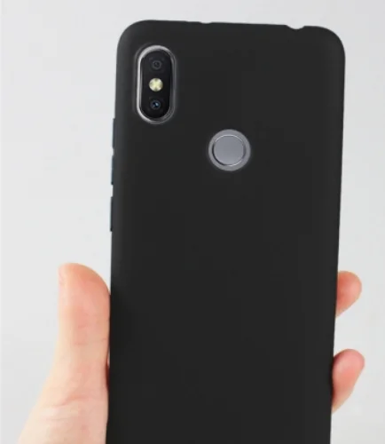 Xiaomi Redmi S2 Kılıf İnce Mat Esnek Silikon - Siyah
