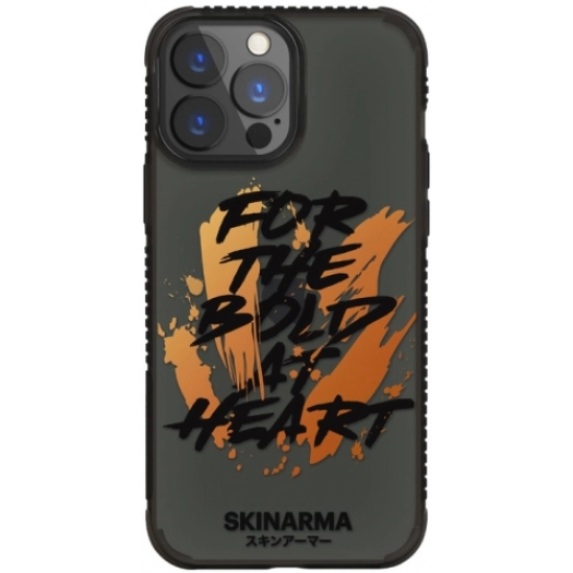 Apple iPhone 13 Pro Max (6.7) Uyumlu Kılıf SkinArma Desenli Airbag Tasarımlı Hansha Kapak - Füme