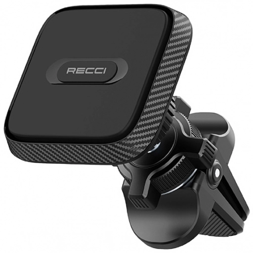 Araç İçi Magnetik Telefon Tutucu Recci RHO-C28 Tasarım Oynar Başlık Siyah - Mıknatıslı