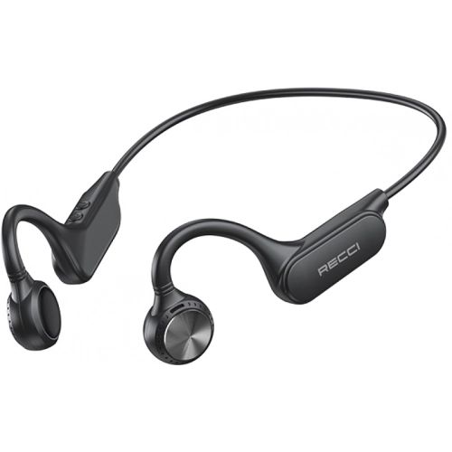 Hi-Fi HD Ses Kaliteli Kemik İletimi Kulak Üstü Bluetooth Kulaklık Recci REP-W61 Vogue Serisi - Siyah