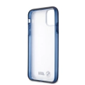 Apple iPhone 11 Uyumlu Kılıf BMW Buzlu Transparan Dizayn Kapak - Şeffaf-Mavi
