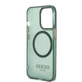 Apple iPhone 13 Pro Max (6.7) Uyumlu Kılıf GUESS Magsafe Şarj Özellikli Airbagli Dizayn Kapak - Yeşil