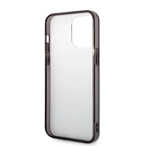 Apple iPhone 14 Pro Max (6.7) Uyumlu Kılıf Ferrari 296 Çizgili Dizayn Kapak - Siyah