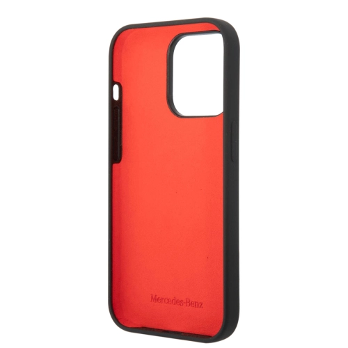 Apple iPhone 14 Pro Max (6.7) Uyumlu Kılıf Mercedes Benz Yatay Gradient Yıldızlı Silikon Kapak - Siyah