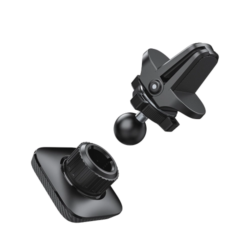 Araç İçi Magnetik Telefon Tutucu Recci RHO-C28  Tasarım Oynar Başlık Siyah - Mıknatıslı