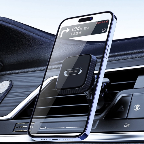 Araç İçi Magnetik Telefon Tutucu Recci RHO-C28  Tasarım Oynar Başlık Siyah - Mıknatıslı