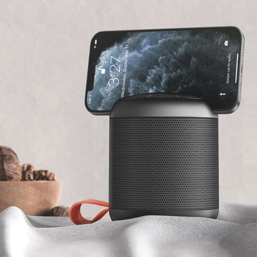 Wireless Bluetooth Speaker Hoparlör Recci RSK-W09 Mozart Serisi Hi-Fi Telefon Tutuculu 1200mAh Siyah - Siyah