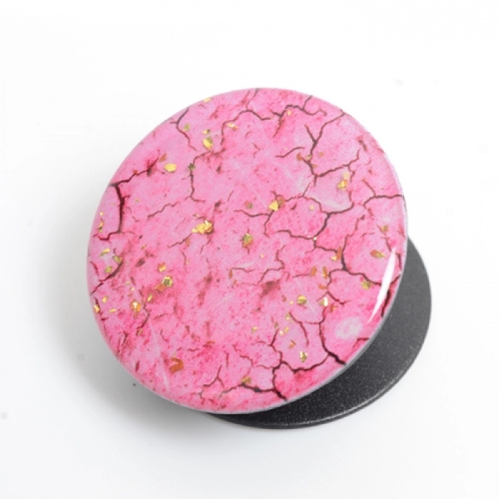 Pop Socket Telefon Tutucu Granit Desenli - Pembe