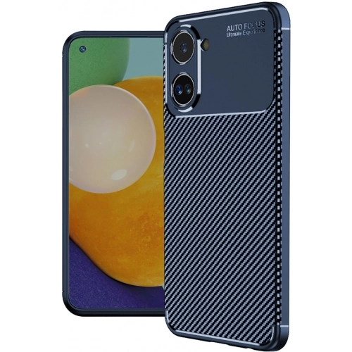 Realme 10 Kılıf Silikon Parmak İzi Bırakmayan Karbon Soft Negro Kapak - Lacivert