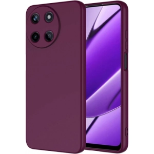 Realme 11 4G Kılıf İçi Kadife Mat Mara Lansman Silikon Kapak  - Koyu Mor