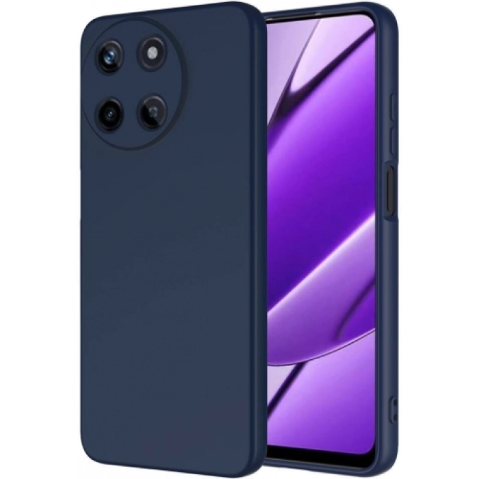 Realme 11 4G Kılıf İçi Kadife Mat Mara Lansman Silikon Kapak  - Lacivert