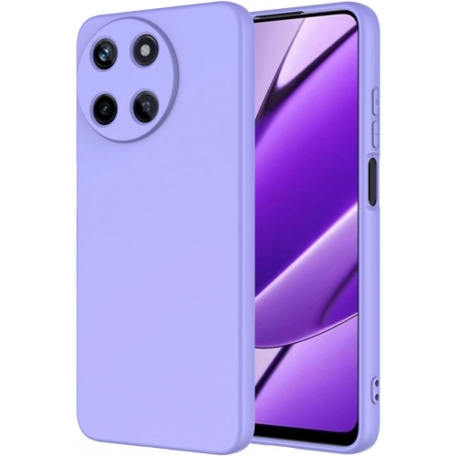 Realme 11 4G Kılıf İçi Kadife Mat Mara Lansman Silikon Kapak - Lila