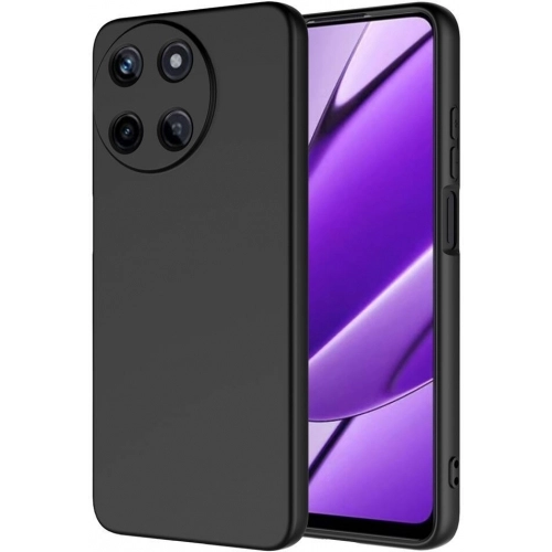 Realme 11 4G Kılıf İçi Kadife Mat Mara Lansman Silikon Kapak - Siyah