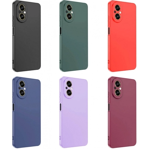 Realme 12 Lite Kılıf İçi Kadife Mat Yüzey Mara Lansman Kapak  - Kırmızı