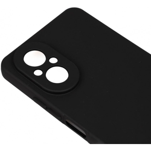 Realme 12 Lite Kılıf Silikon Mat Esnek Kamera Korumalı Biye Kapak - Siyah