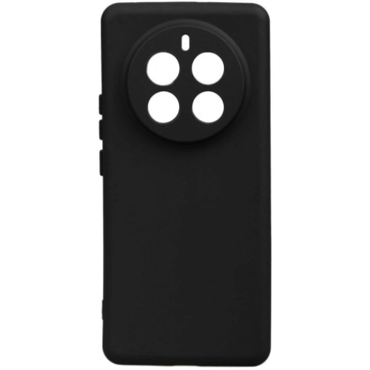 Realme 12 Pro Kılıf Silikon Mat Esnek Kamera Korumalı Biye Kapak - Siyah