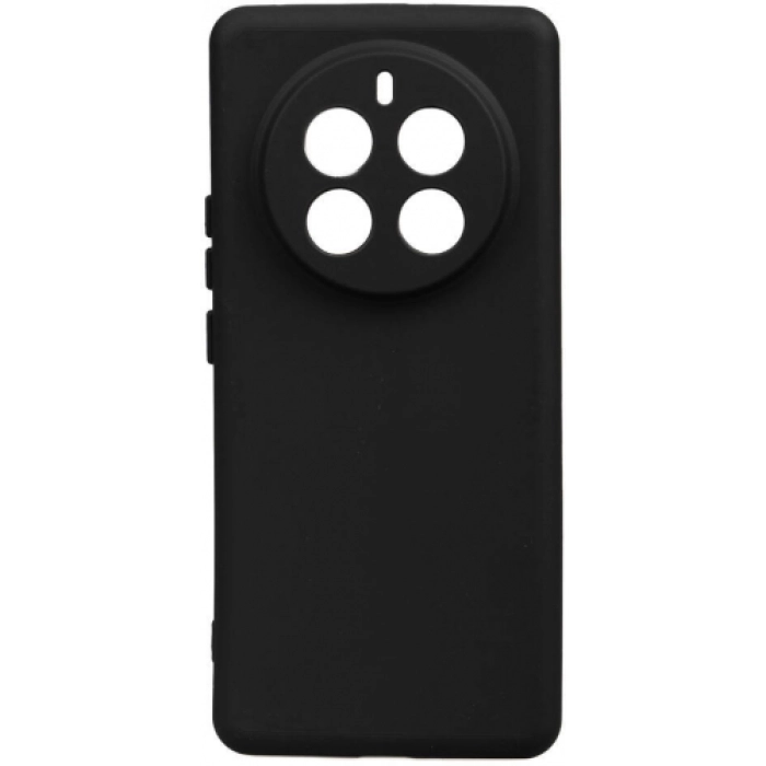 Realme 12 Pro Kılıf Silikon Mat Esnek Kamera Korumalı Biye Kapak - Siyah