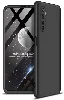 Realme 6 Pro Kılıf 3 Parçalı 360 Tam Korumalı Rubber AYS Kapak - Siyah