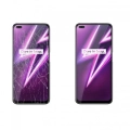 Realme 6 Pro Kırılmaz Cam Tam Kapatan Kenarları Kırılmaya Dayanıklı Cam Ekran Koruyucu - Siyah