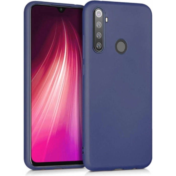 Realme 6i Kılıf İnce Soft Mat Renkli Esnek Silikon Kapak - Lacivert
