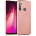 Realme 6i Kılıf İnce Soft Mat Renkli Esnek Silikon Kapak - Rose Gold