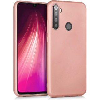 Realme 6i Kılıf İnce Soft Mat Renkli Esnek Silikon Kapak - Rose Gold