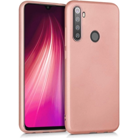 Realme 6i Kılıf İnce Soft Mat Renkli Esnek Silikon Kapak - Rose Gold