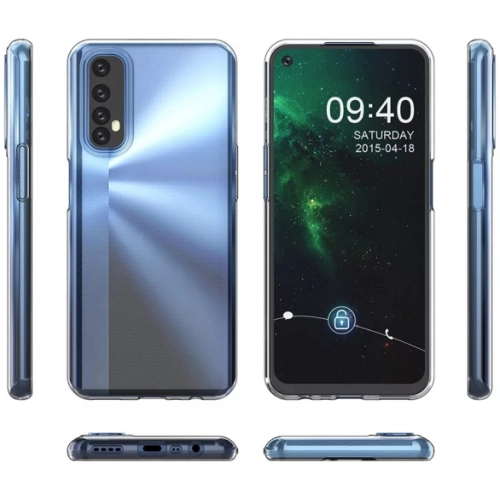 Realme 7 Kılıf Kamera Korumalı Esnek Silikon Kapak - Şeffaf