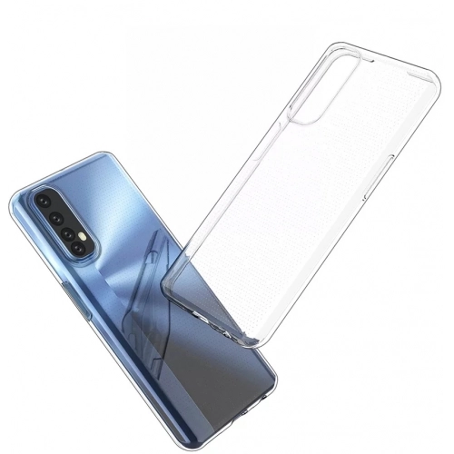 Realme 7 Kılıf Kamera Korumalı Esnek Silikon Kapak - Şeffaf