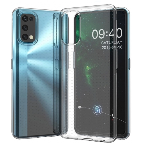 Realme 7 Pro Kılıf Kamera Korumalı Esnek Silikon Kapak - Şeffaf