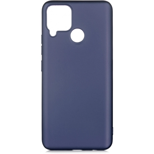 Realme C15 Kılıf İnce Soft Mat Renkli Esnek Silikon Kapak - Lacivert