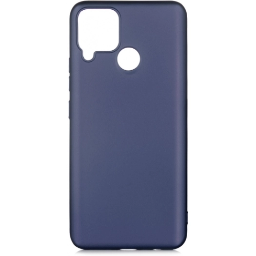 Realme C15 Kılıf İnce Soft Mat Renkli Esnek Silikon Kapak - Lacivert