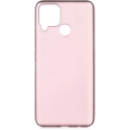 Realme C15 Kılıf İnce Soft Mat Renkli Esnek Silikon Kapak - Rose Gold