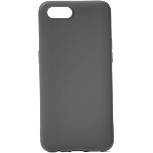 Realme C2 Kılıf İnce Soft Mat Renkli Esnek Silikon Kapak - Siyah