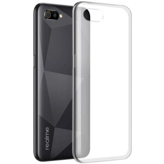 Realme C2 Kılıf Kamera Korumalı Esnek Silikon Kapak - Şeffaf