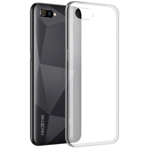 Realme C2 Kılıf Kamera Korumalı Esnek Silikon Kapak - Şeffaf