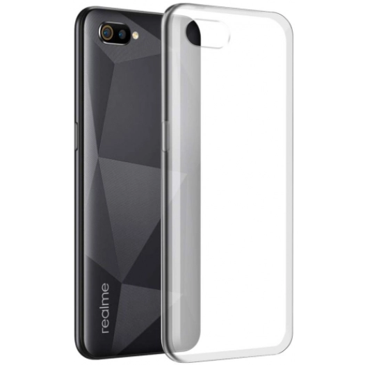 Realme C2 Kılıf Kamera Korumalı Esnek Silikon Kapak - Şeffaf